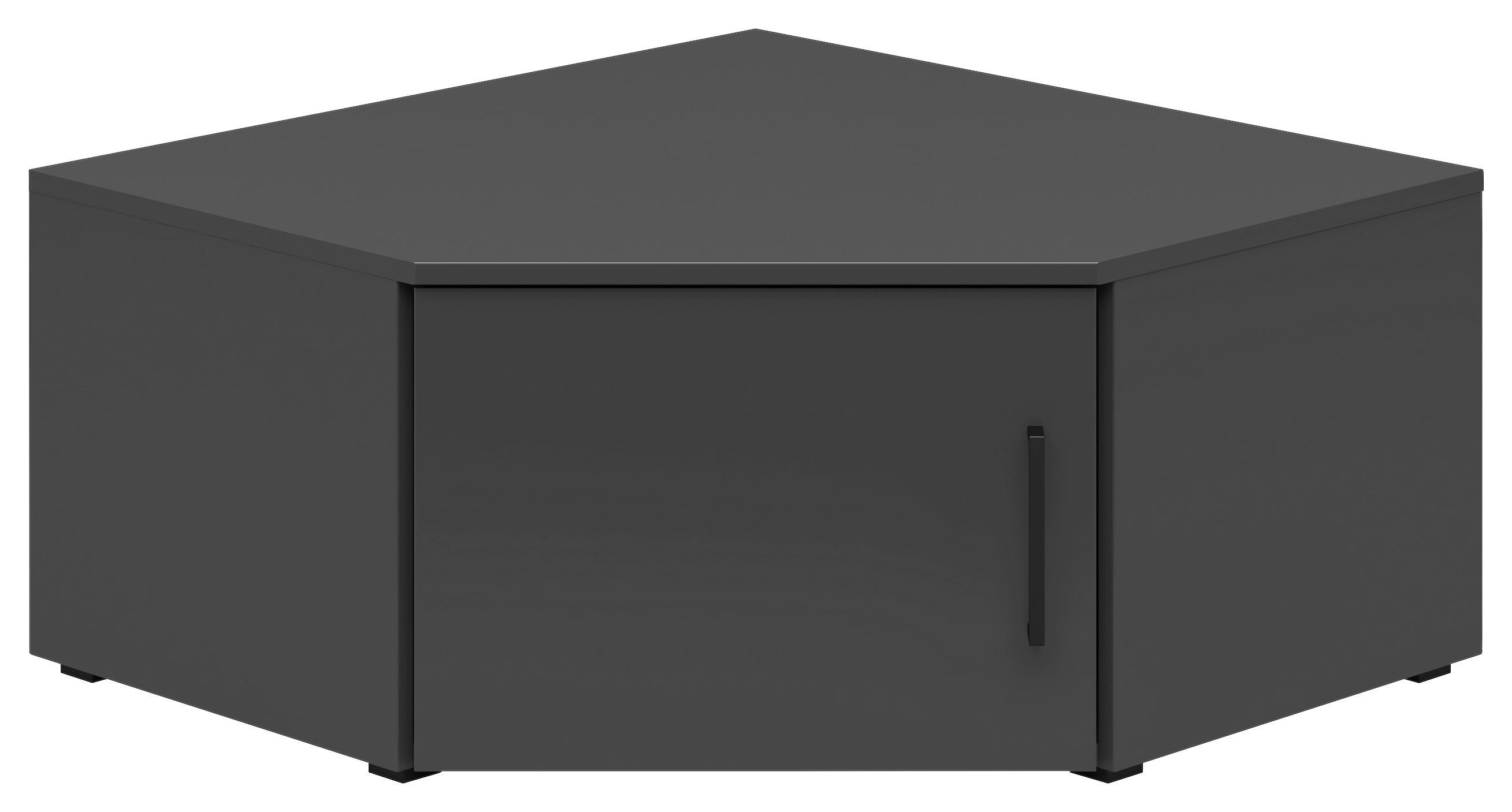 Aufsatzschrank Multistauraum Graphitfarben - Graphitfarben/Schwarz, MODERN, Holzwerkstoff/Kunststoff (71,5/35/71,5cm) - Mömax