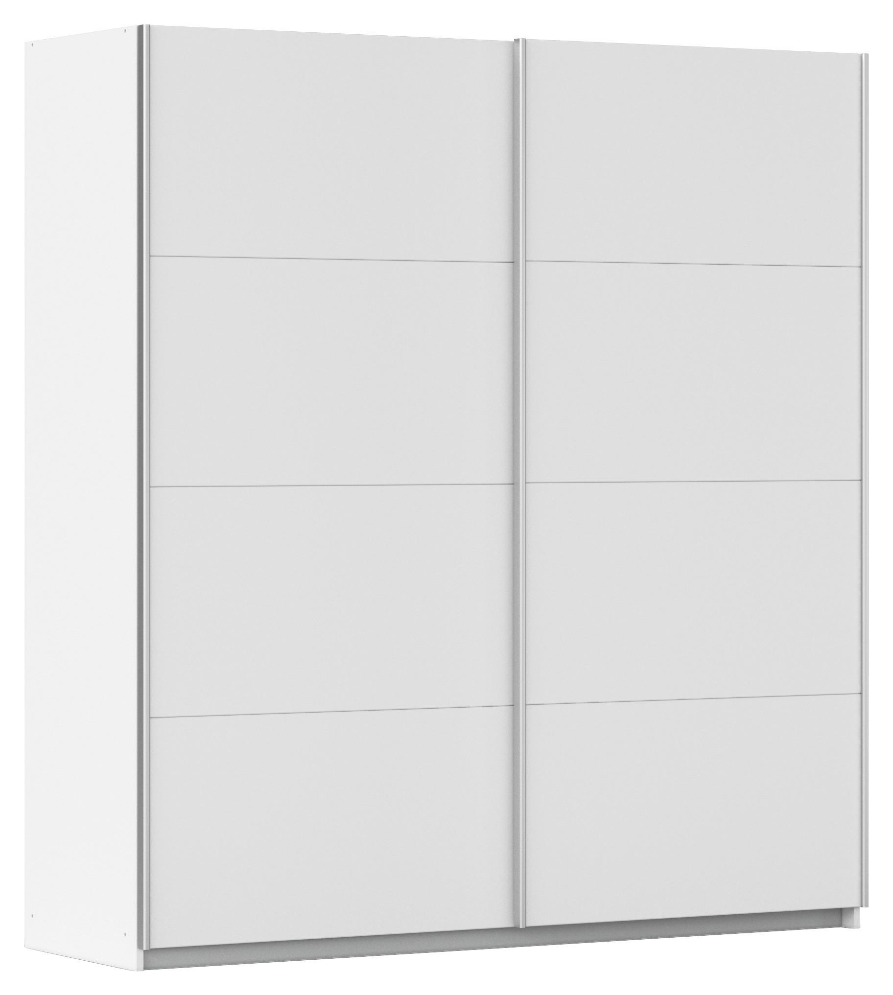 Ormar S Kliznim Vratima Subito - bijela/boje aluminija, Moderno, drvni materijal/metal (181/197/61cm) - Modern Living