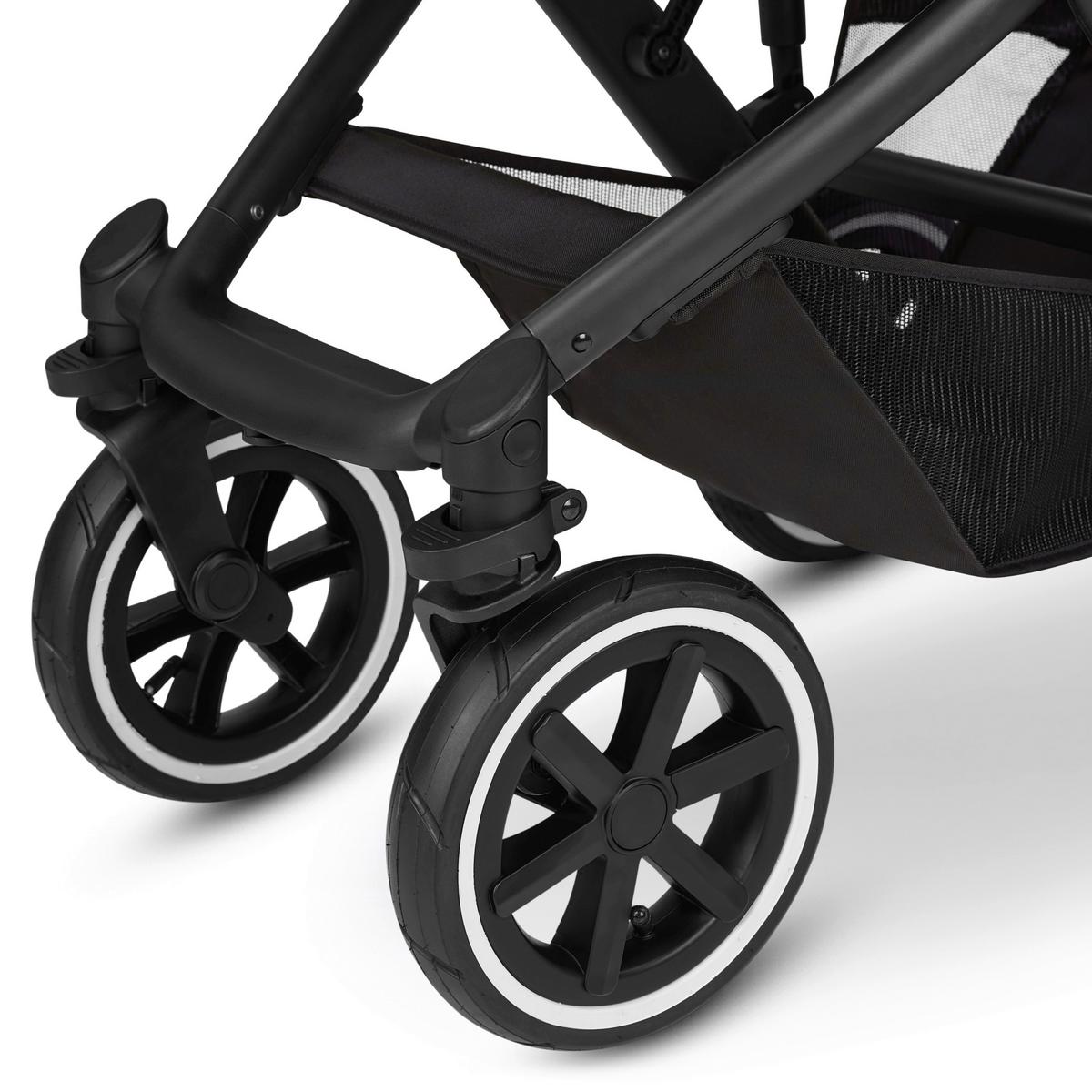 WÓZEK DZIECIĘCY WIELOFUNKCYJNY SALSA 4 AIR - czarny, Basics, tkanina (95/63/101cm) - ABC Design