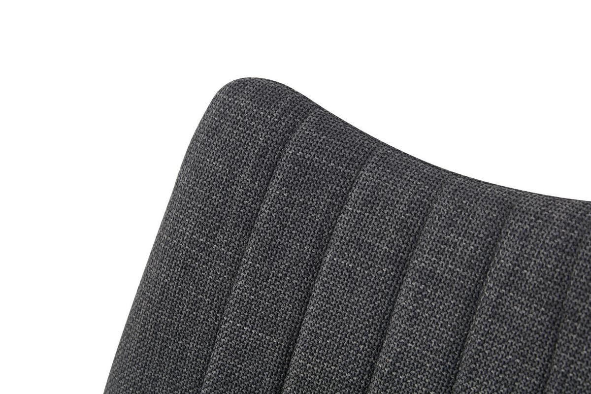 Set Stolov Lotta, Antracit, 2 Kos - črna/antracit, Moderno, kovina/tekstil (53/86/59cm) - MID.YOU