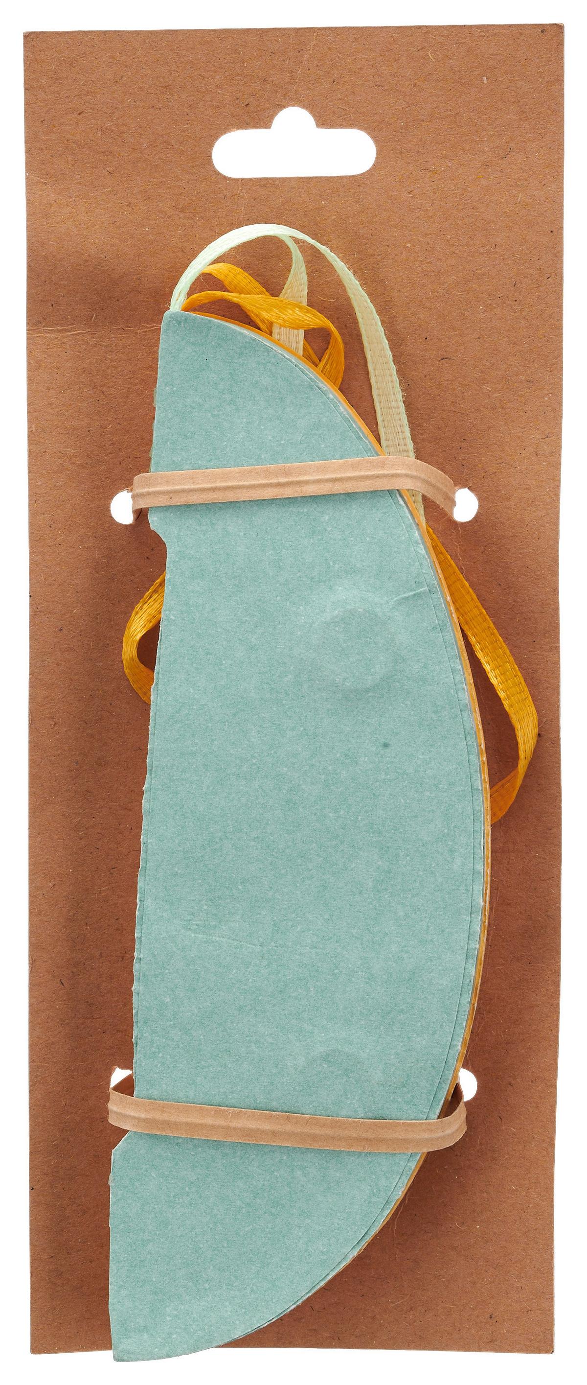 Dekohänger Paper I Gelb/Türkis, 2 Stk. - Gelb/Minttürkis, KONVENTIONELL, Papier (8/11/8cm) - Mömax