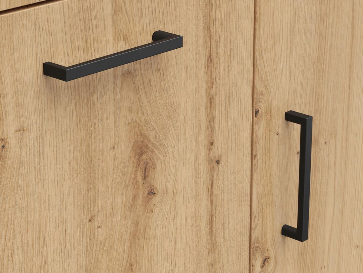 Komoda Multistauraum - črna/antracit, Moderno, umetna masa/leseni material (80/115/40cm) - Premium Living