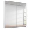 DULAP USI CULISANTE REFLECT - argintiu/alb, Modern, material pe bază de lemn (175/210/59cm)