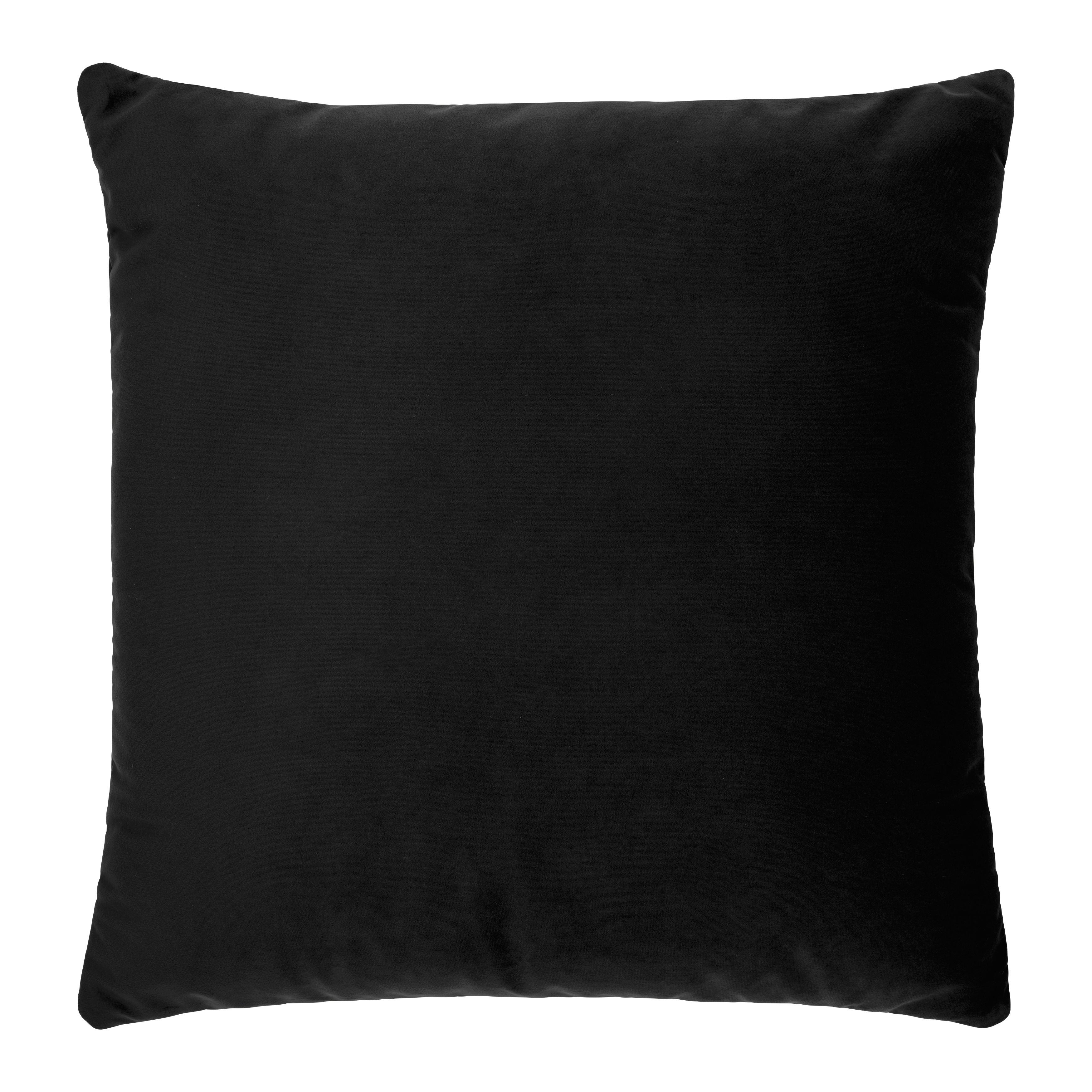 Sofakissen Trendy Schwarz ca. 55x55cm - Schwarz, Modern (55/55cm) - Premium Living