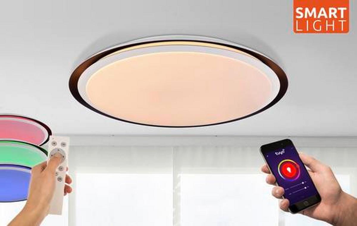 Stropna Led-svetilka Xaver, S Sijalko - Basics, kovina/umetna masa (56/8,5cm) - Globo