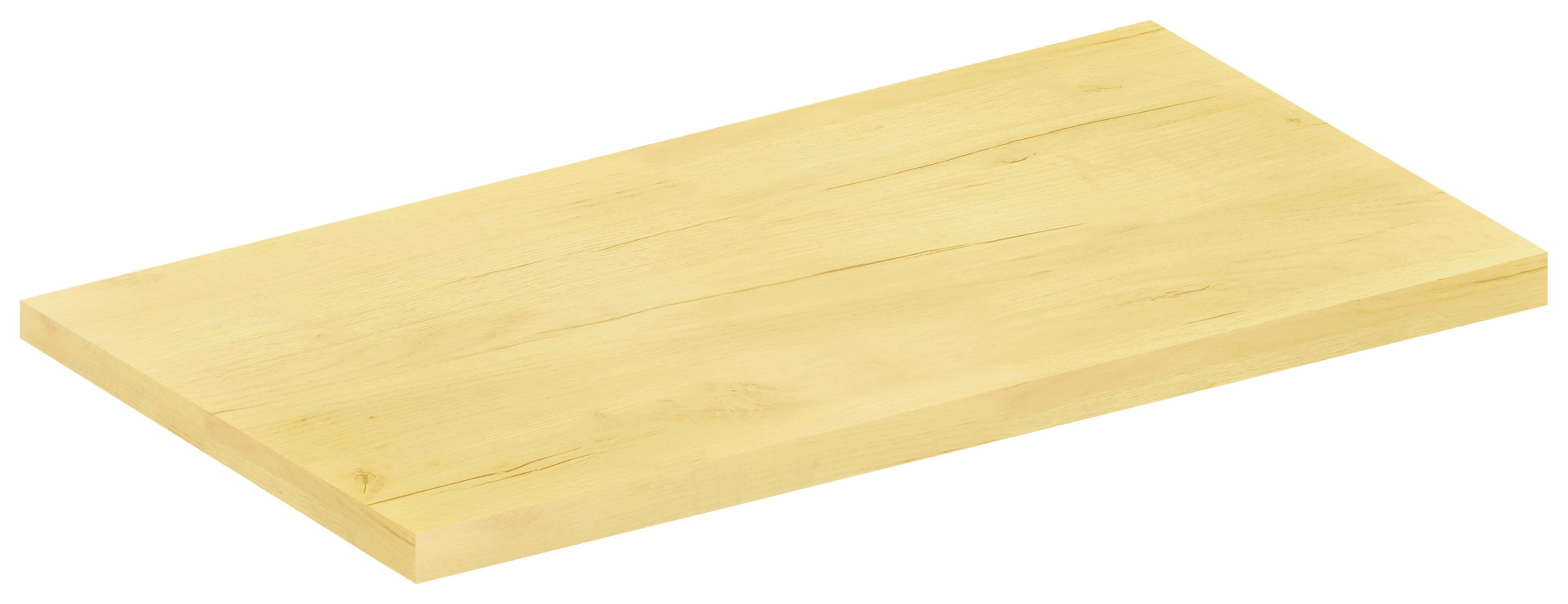 Delovna Plošča Fasola, Hrast, 120x60 - medeni hrast, Trend, leseni material (120/3/60cm) - MID.YOU