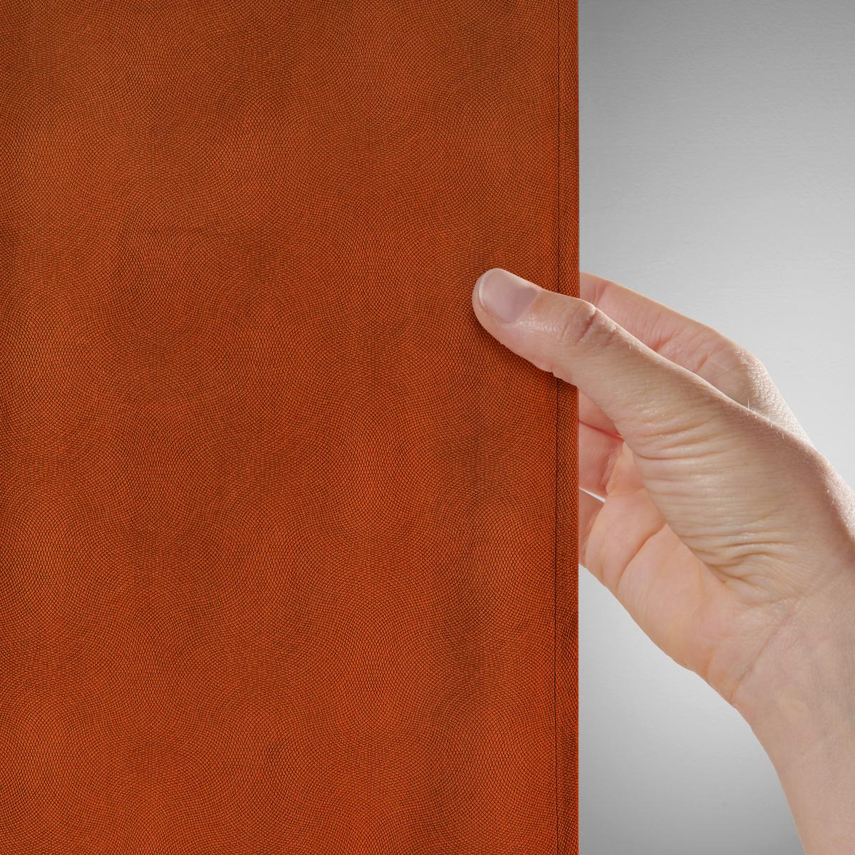 Končana Zavesa Bianca, Temno Oranžna, Ca. 140/245 Cm - temno oranžna, Konvencionalno, tekstil (140/245cm) - Modern Living