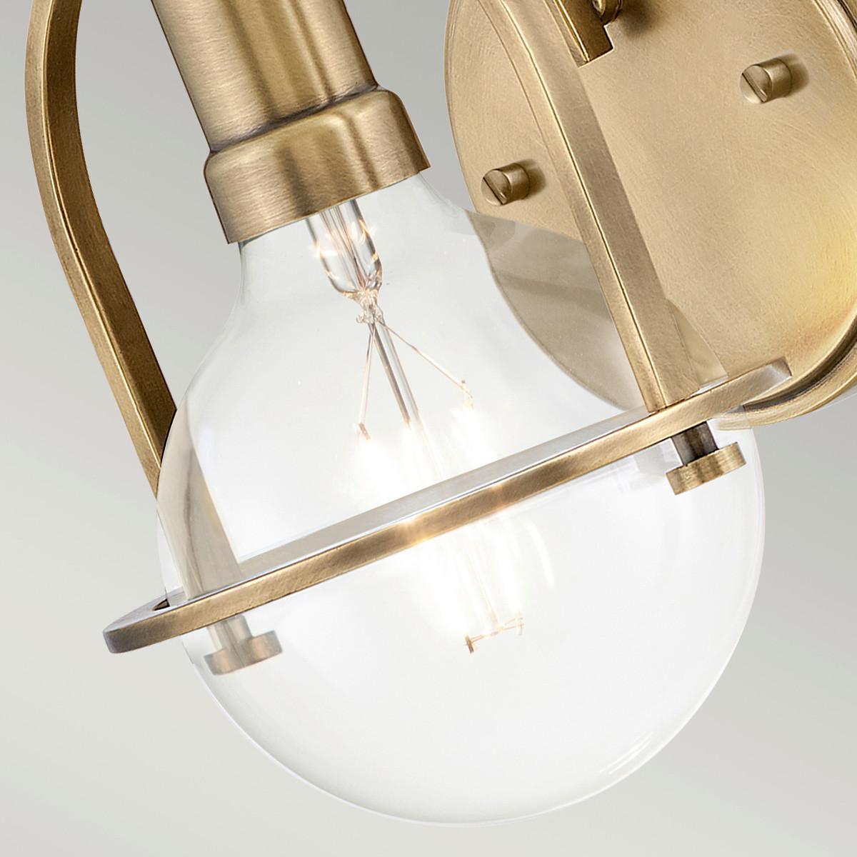 Falilámpa Qn-Somerset1-C-Hb - sárgarézszínű, Konventionell, fém (23.3/15.8/18.9cm) - Elstead Lighting