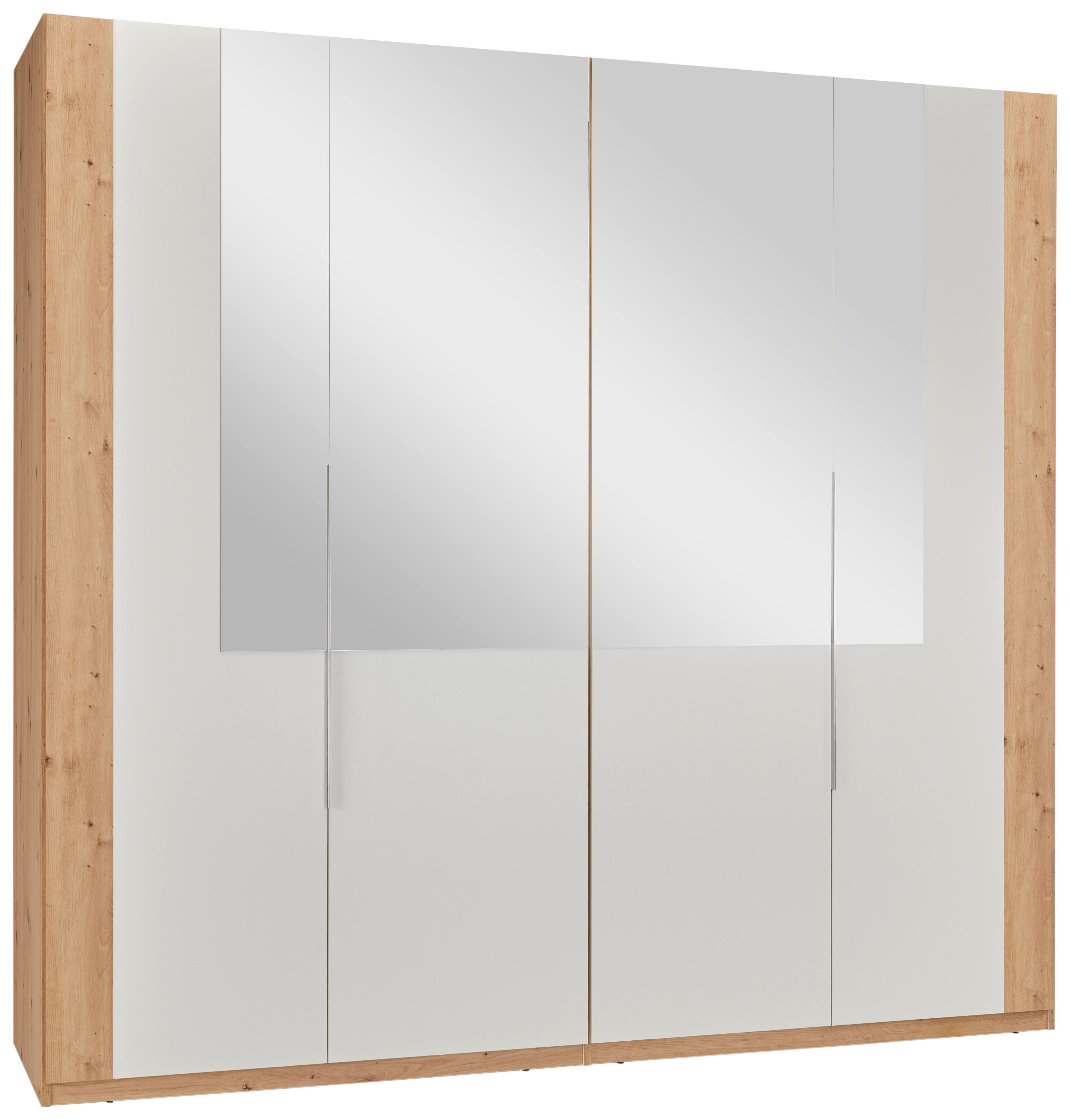 Ormar S Klasičnim Vratima Complete - bijela/srebrne boje, Konventionell, drvni materijal/plastika (228/215/60cm) - Based