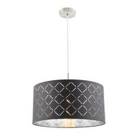 Hängeleuchte Kidal max. 60 Watt - Design, Textil/Metall (40/140cm) - Globo