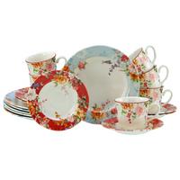 Kavni Servis Crimson Bunt, 18-Delni - večbarvno, Basics, keramika - Creatable