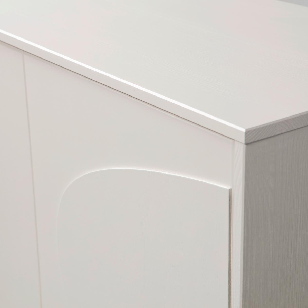 Kommode Cadiz Grauweiß B: 85cm - Grauweiß/Schwarz, Design, Holz/Metall (85/135/40cm) - Livetastic