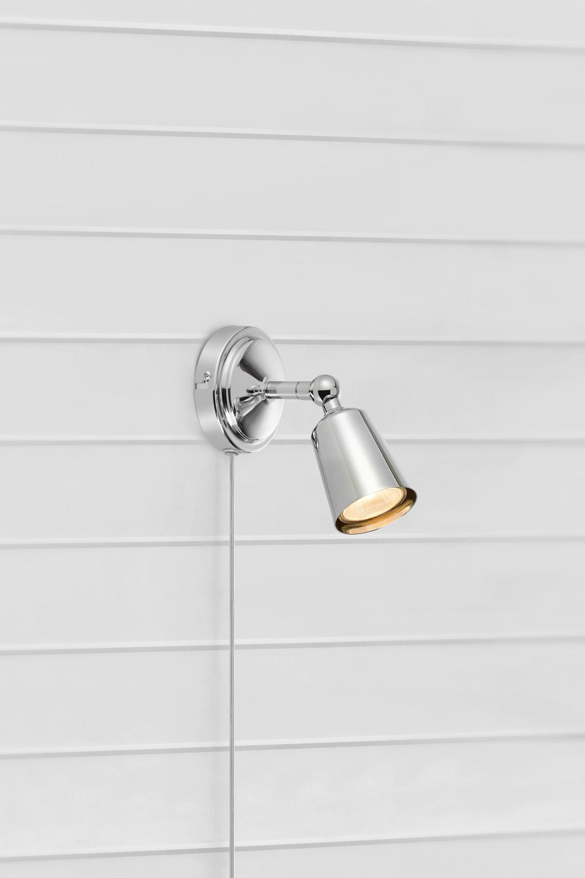Wandleuchte Tiny Wall max. 7 Watt - Chromfarben, Design, Metall (15,5/9,5/11cm) - Markslöjd