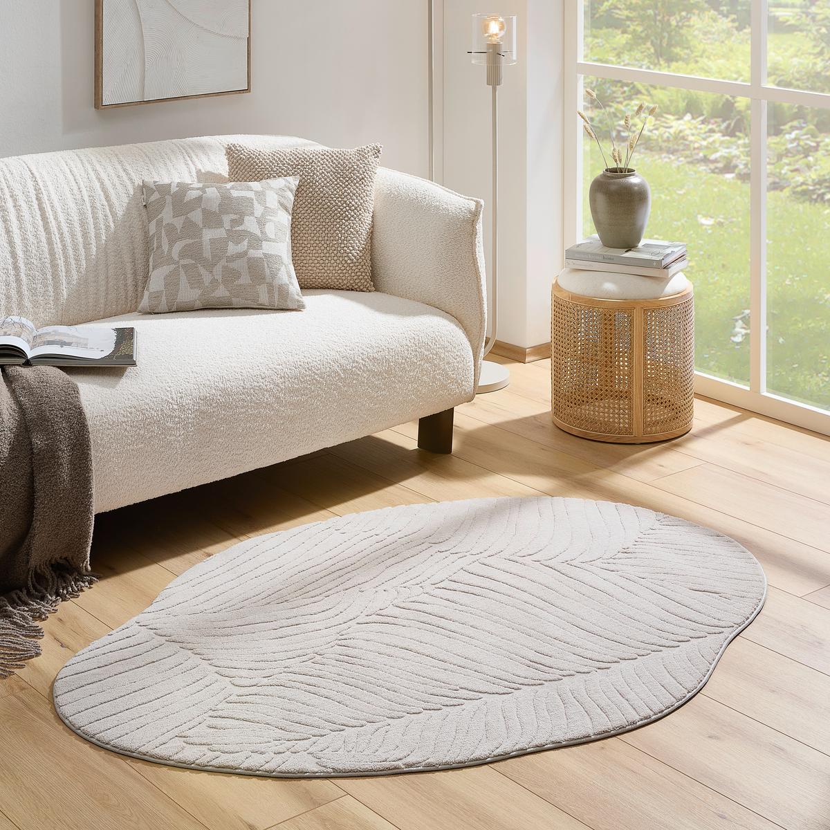 DYWAN TKANY ELLIPSE - taupe, Design, tkanina (160/210cm) - Novel