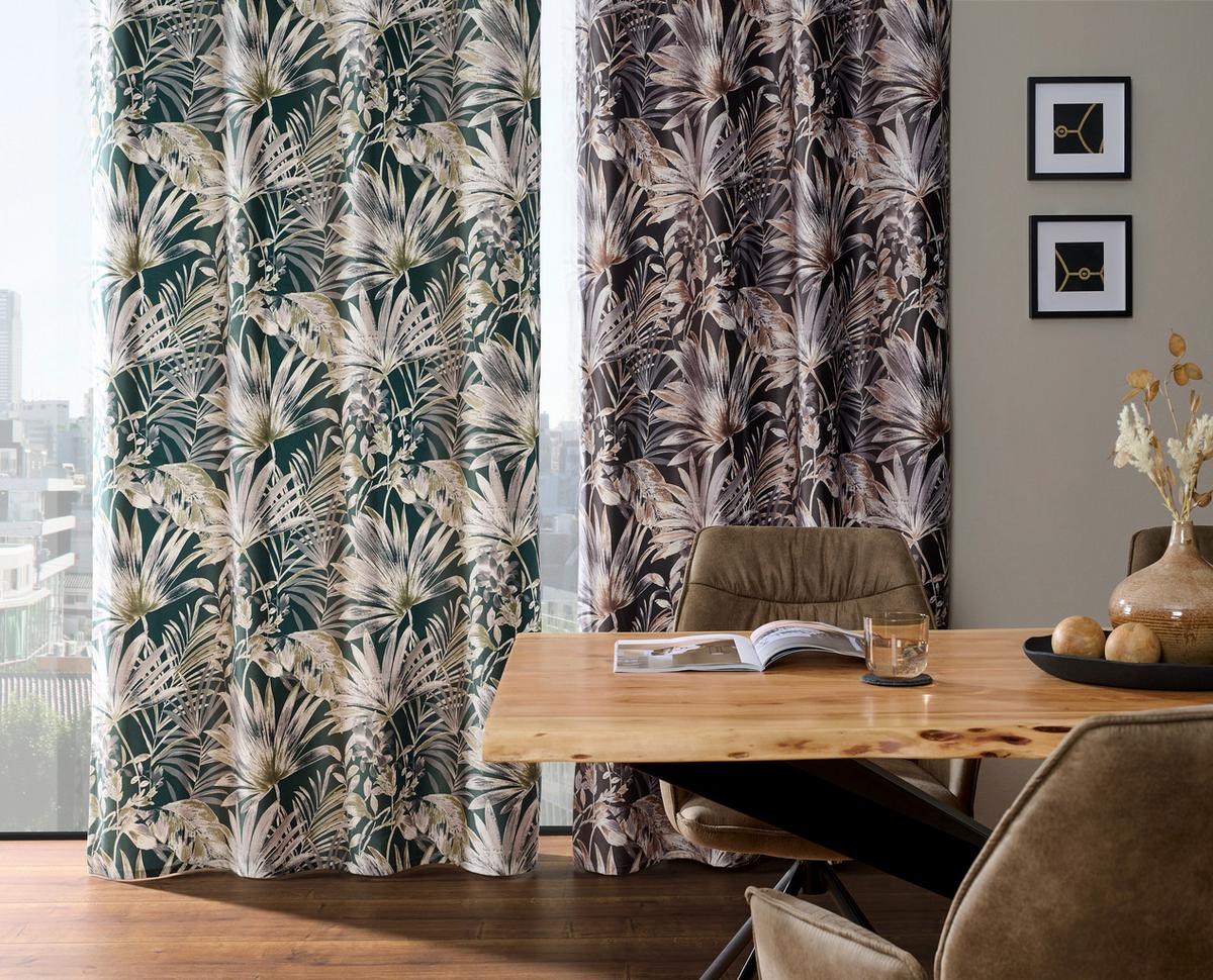 ZASŁONA NA PRZELOTKACH SELVA - zielony, Lifestyle, tkanina (140/245cm) - Esposa