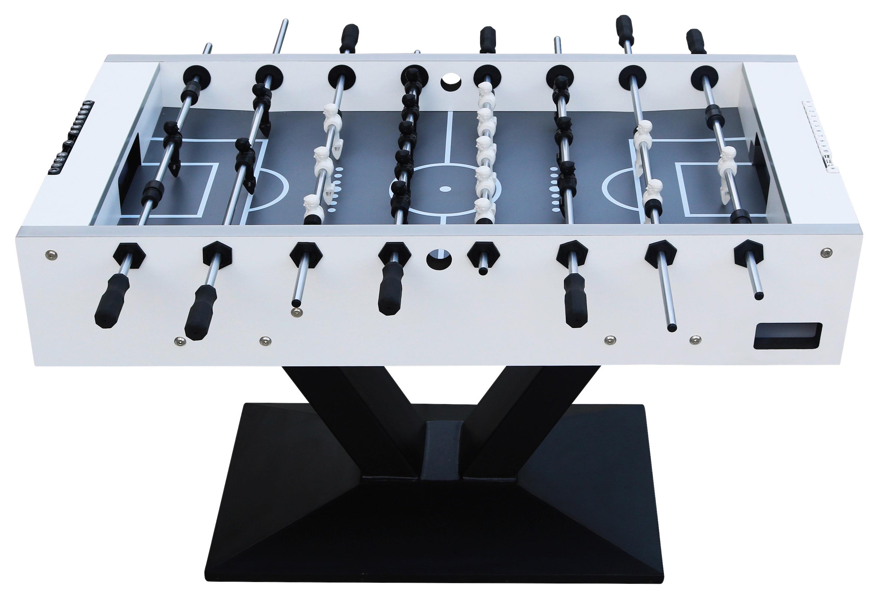 Tischfußball Worldcup Premium Pro - Schwarz/Weiß, KONVENTIONELL, Holz/Metall (76/90/144cm) - Ambia Garden