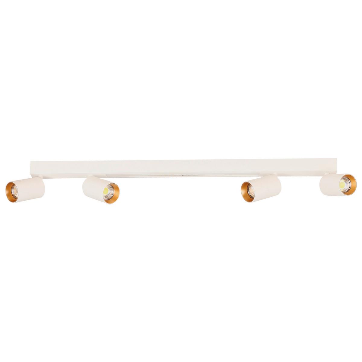 Led-deckenstrahler Lp-703/4c Wh Perugia 4 - Weiss, Konventionell, Metall (14.5/100/5.5cm)