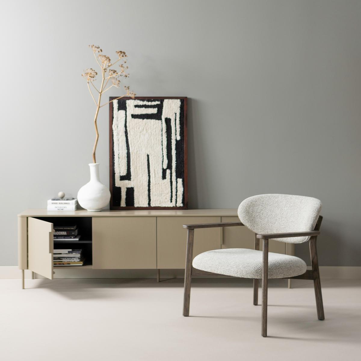 Sessel Udar Braun - Braun, Design, Holz/Textil (68/76/75cm) - Livetastic