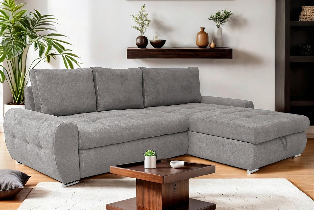 Coltar extensibil SOLAR - fango/alb, Design, textil (277/175cm) - Modern Living