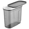 Schüttdose Blacky in Anthrazit ca. 1,8l - Klar/Anthrazit, MODERN, Kunststoff (19,9/9,5/18cm) - Mömax