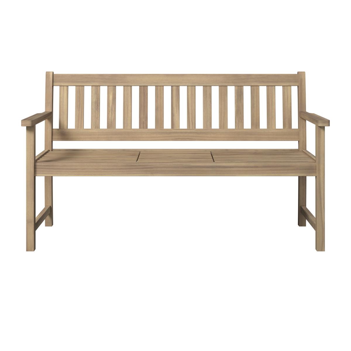 Gartenbank Denis Akaziefarben ca. 156x90x60cm - Akaziefarben, Natur, Holz (156/90/60cm) - Mömax