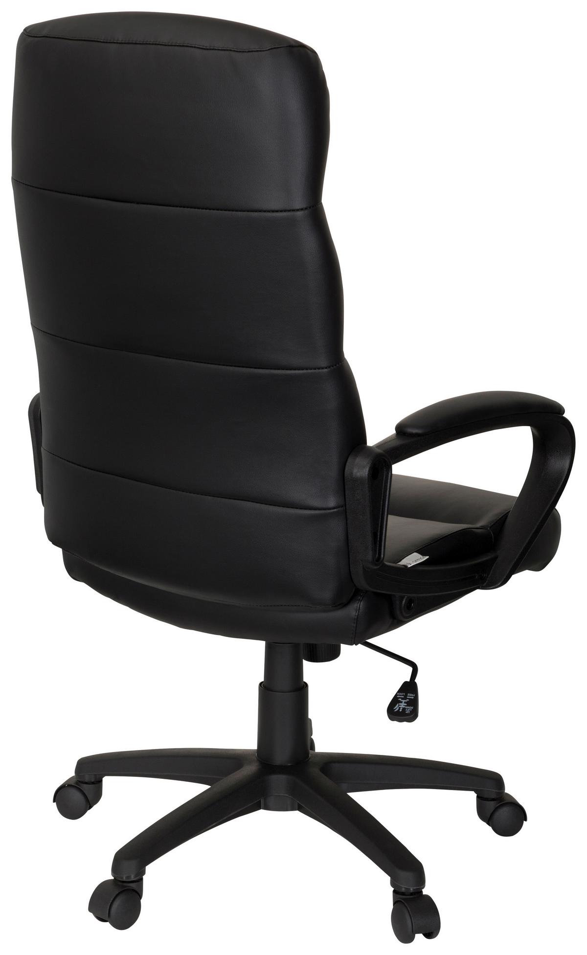 Pisarniški Stol Futura 100, Črna - črna, Moderno, umetna masa/tekstil (61/119/65cm) - MID.YOU