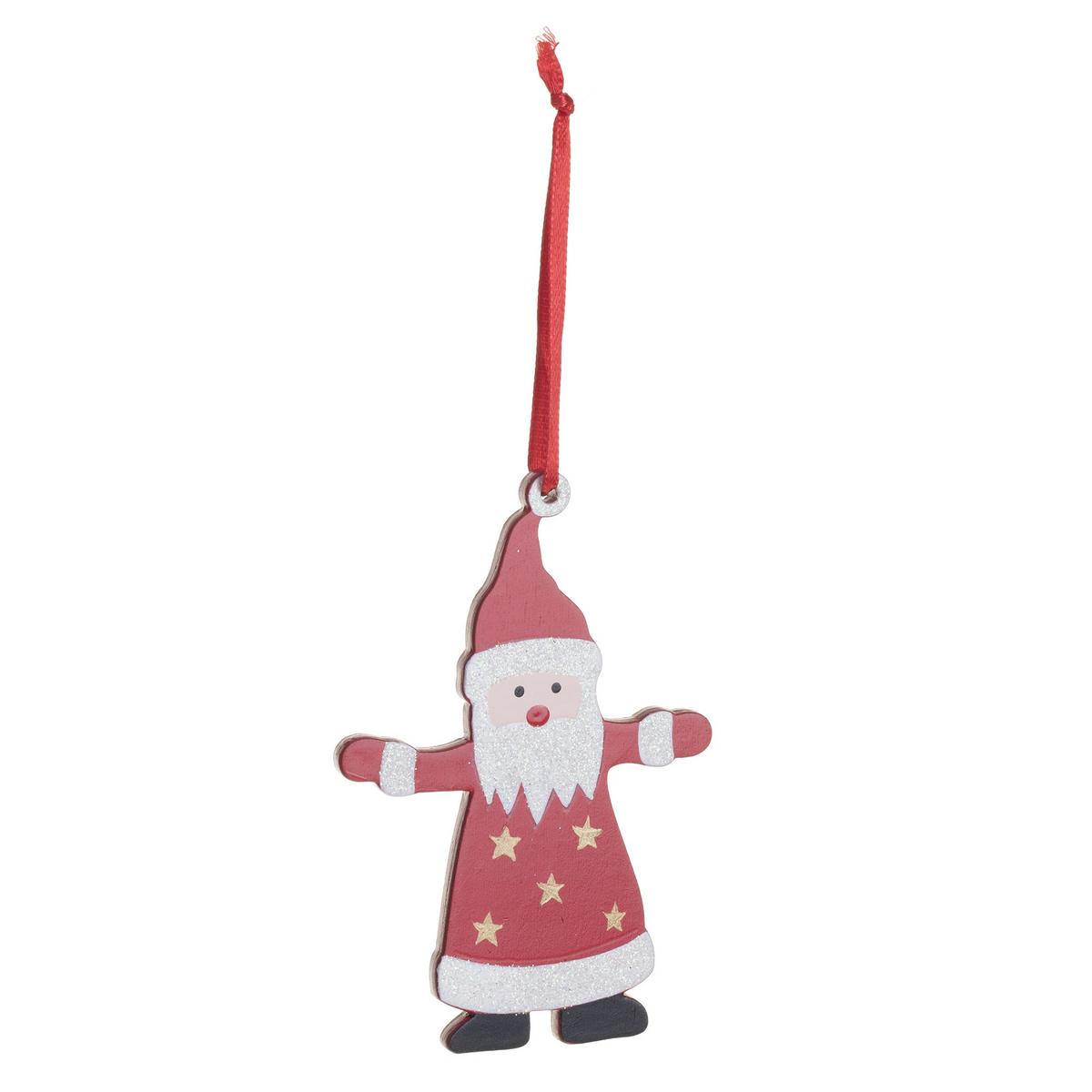 Decorațiune de agățat cca. 12 cm Boots - alb/roșu, Modern, lemn (11,5cm)