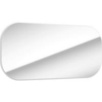 LUSTRO ŚCIENNE MO-RE - biały, Modern, materiał drewnopochodny/szkło (100/50/2,1cm) - MID.YOU