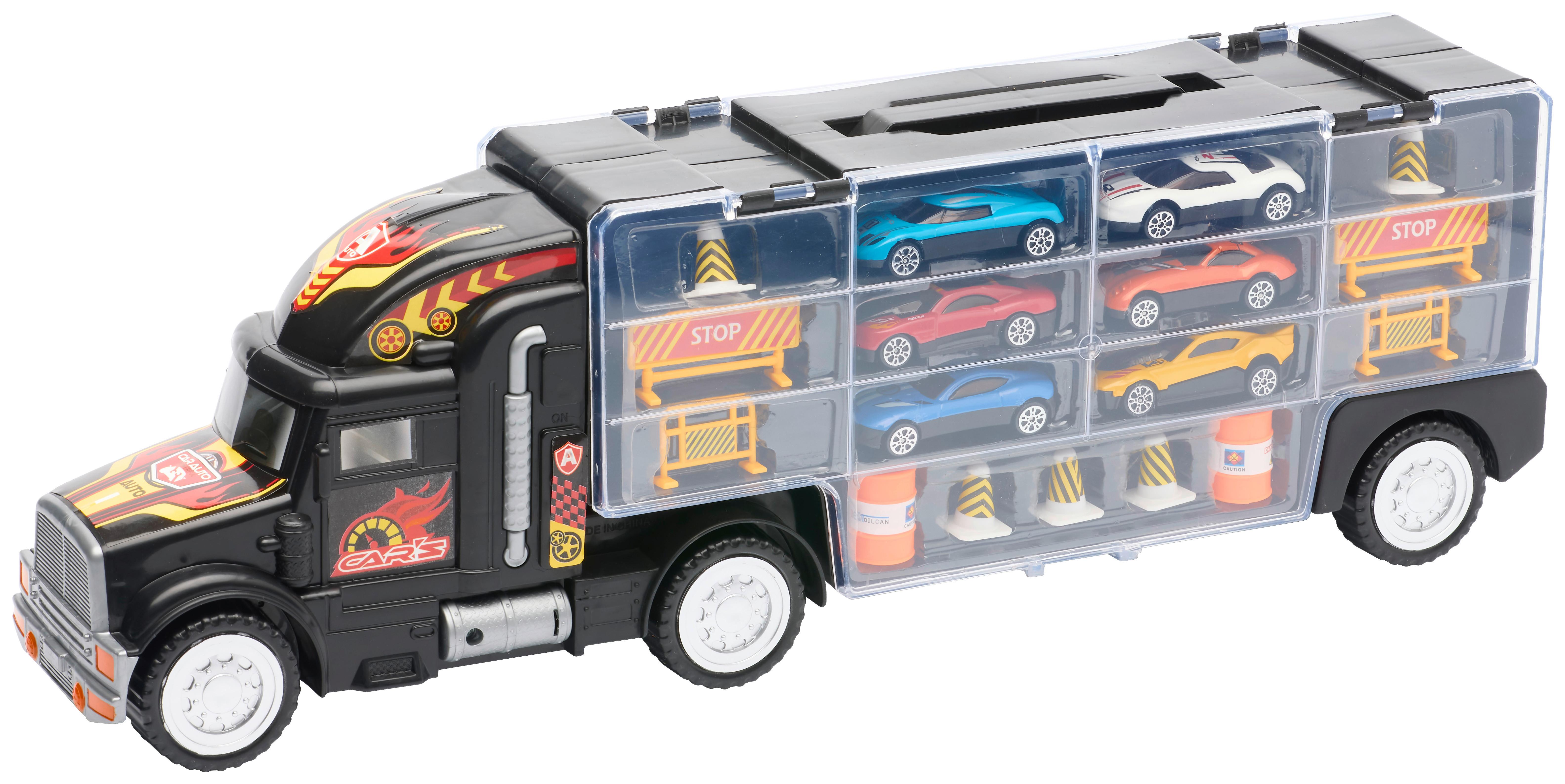 Játékautó American Truck - Fekete, Basics, Műanyag/Fém (48/9/15,5cm) - Based