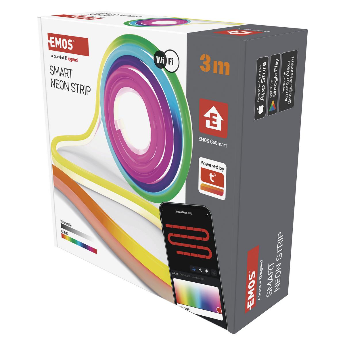 Rugalmas Led Szalag Gosmart Kb. 3m - többszínű, Basics, műanyag (300cm)
