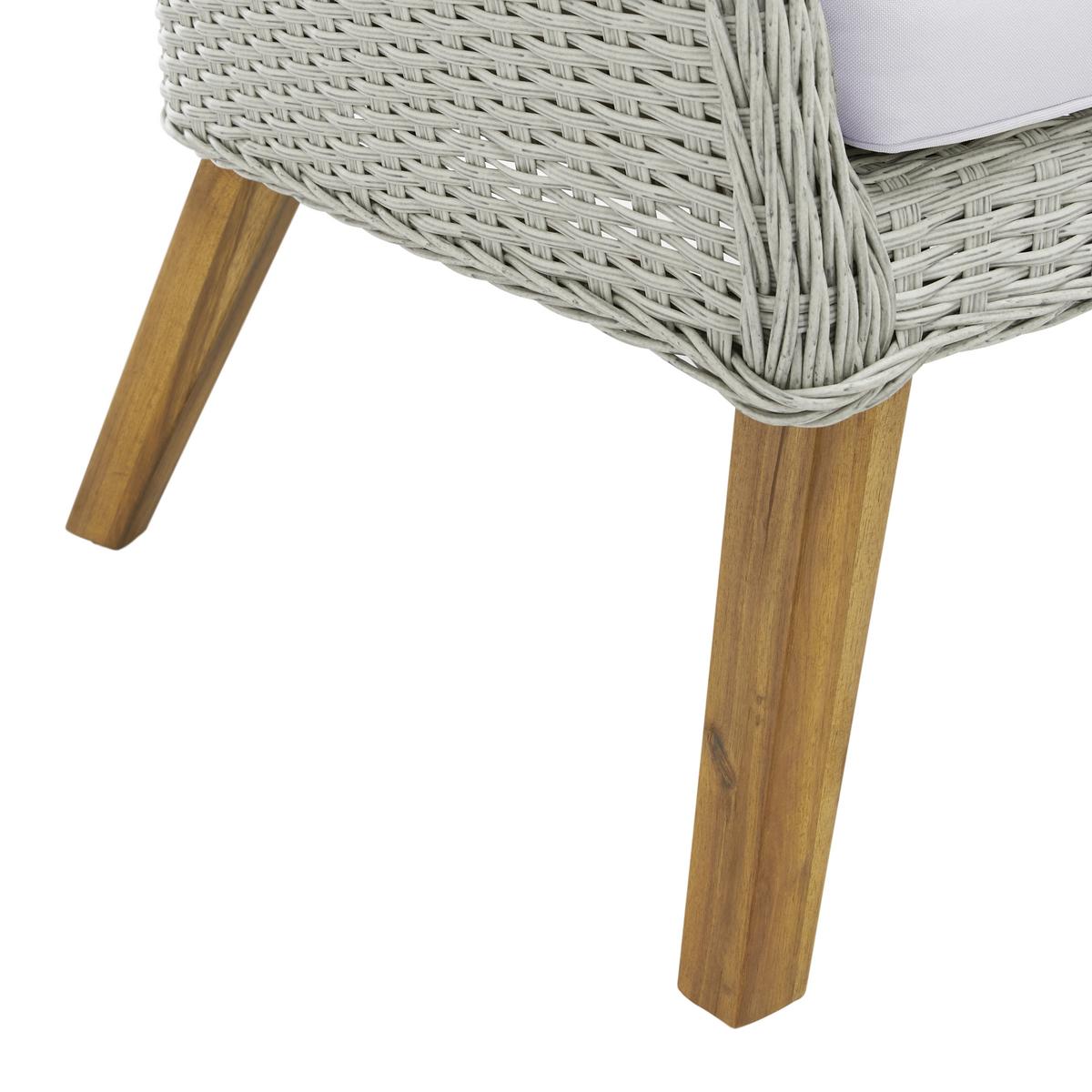Kerti Garnitúra Brüssel - natúr/szürke, Modern, műanyag/textil - Mömax