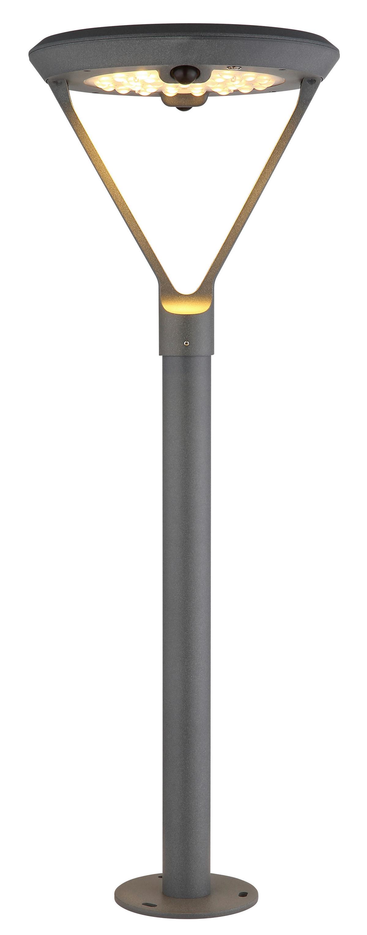 Solarleuchte 36910  Solar - Klar/Silberfarben, Design, Glas/Kunststoff (31/204,7cm) - Globo