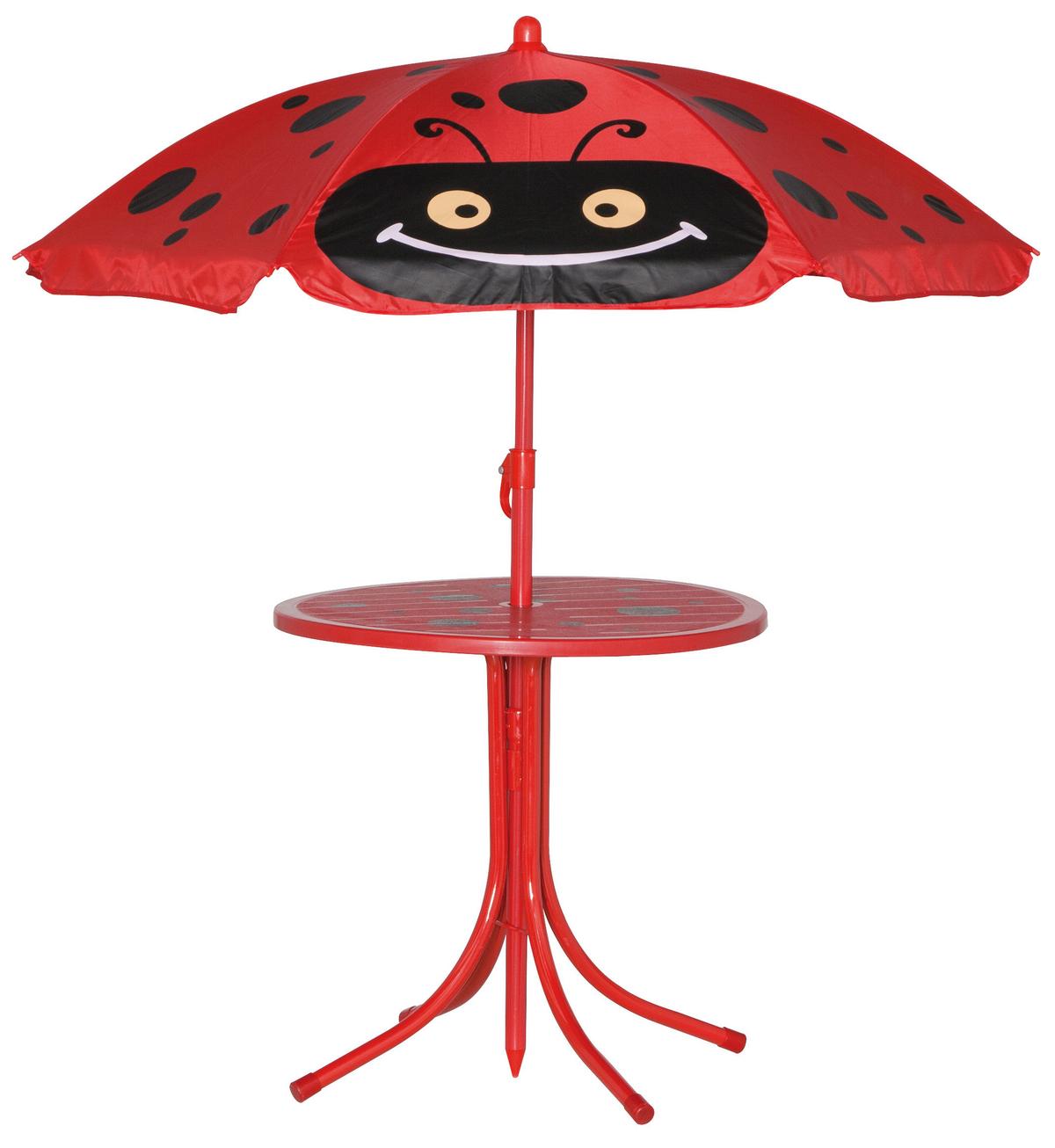 Kinder-Gartenset Marie 4-tlg. Rot - Rot, MODERN, Textil/Metall - Gardenson