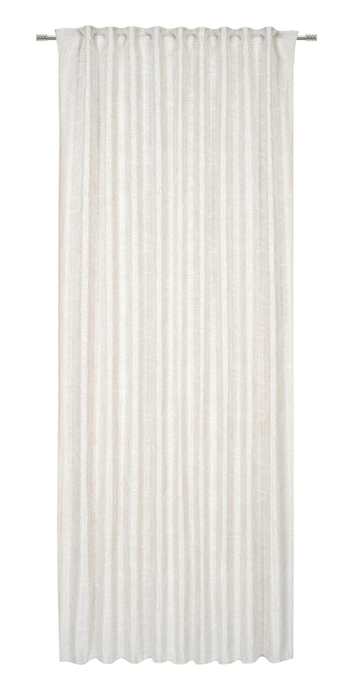 Fertigvorhang Alvis Sandfarben ca. 140x245cm - Sandfarben, Romantik / Landhaus, Kunststoff (140/245cm) - Premium Living