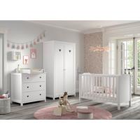 Babyzimmer AMORI in Kiefer MDF, teilmassiv, Weiß - Weiß, MODERN, Holz/Holzwerkstoff - MID.YOU