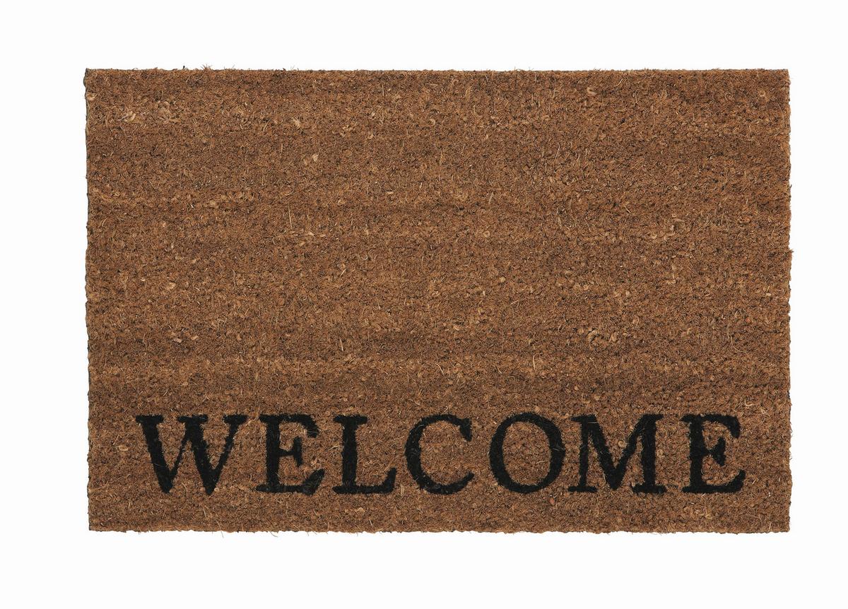 Predpražnik Welcome - naravne barve, tekstil (40/60cm) - Mömax