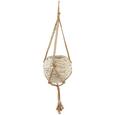 Pflanztopfhänger Theresa Creme - Creme, ROMANTIK / LANDHAUS, Weitere Naturmaterialien (25/20cm)