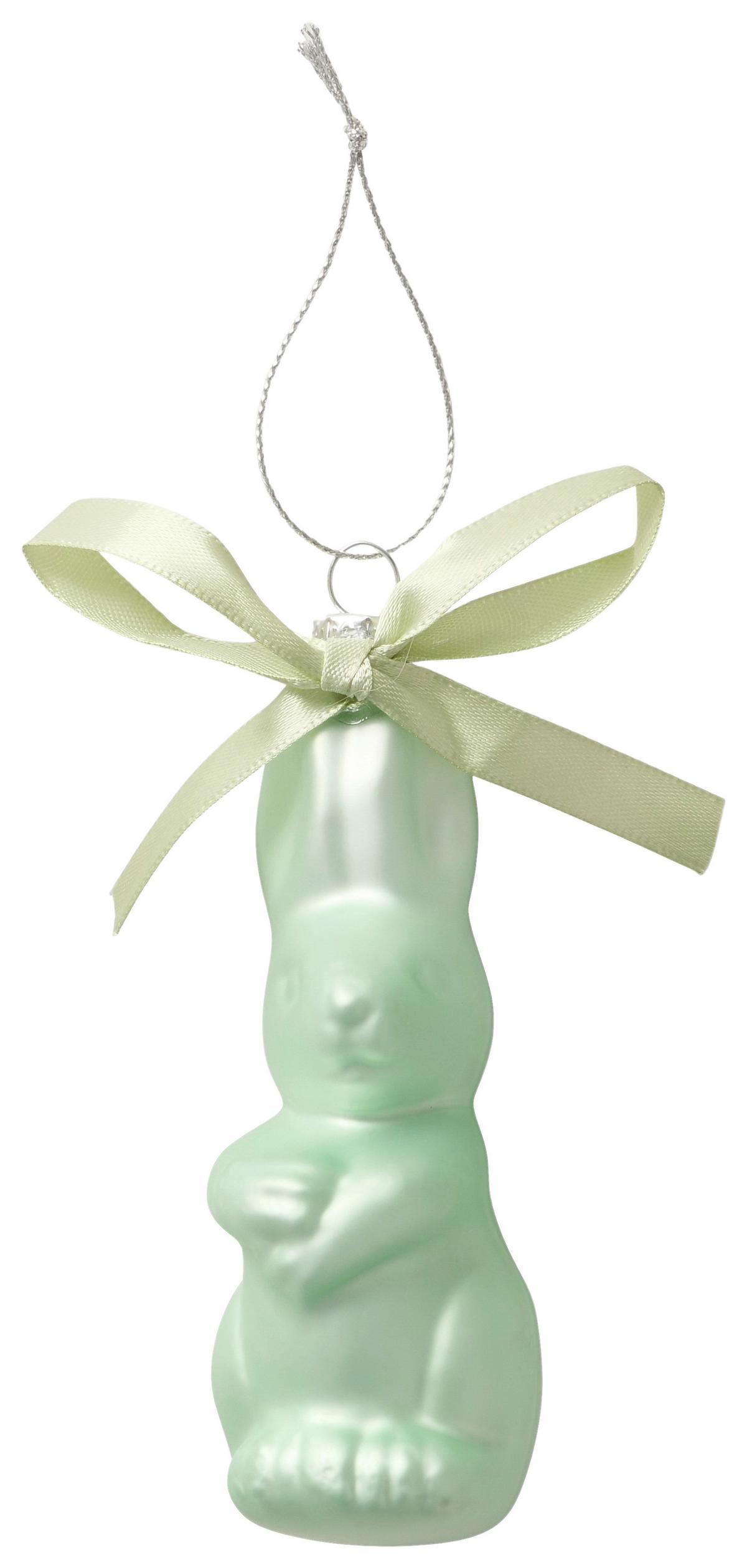 Dekohänger Bommy I Hellgrün - Hellgrün, Basics, Glas/Textil (4,8/12/3,5cm) - Mömax