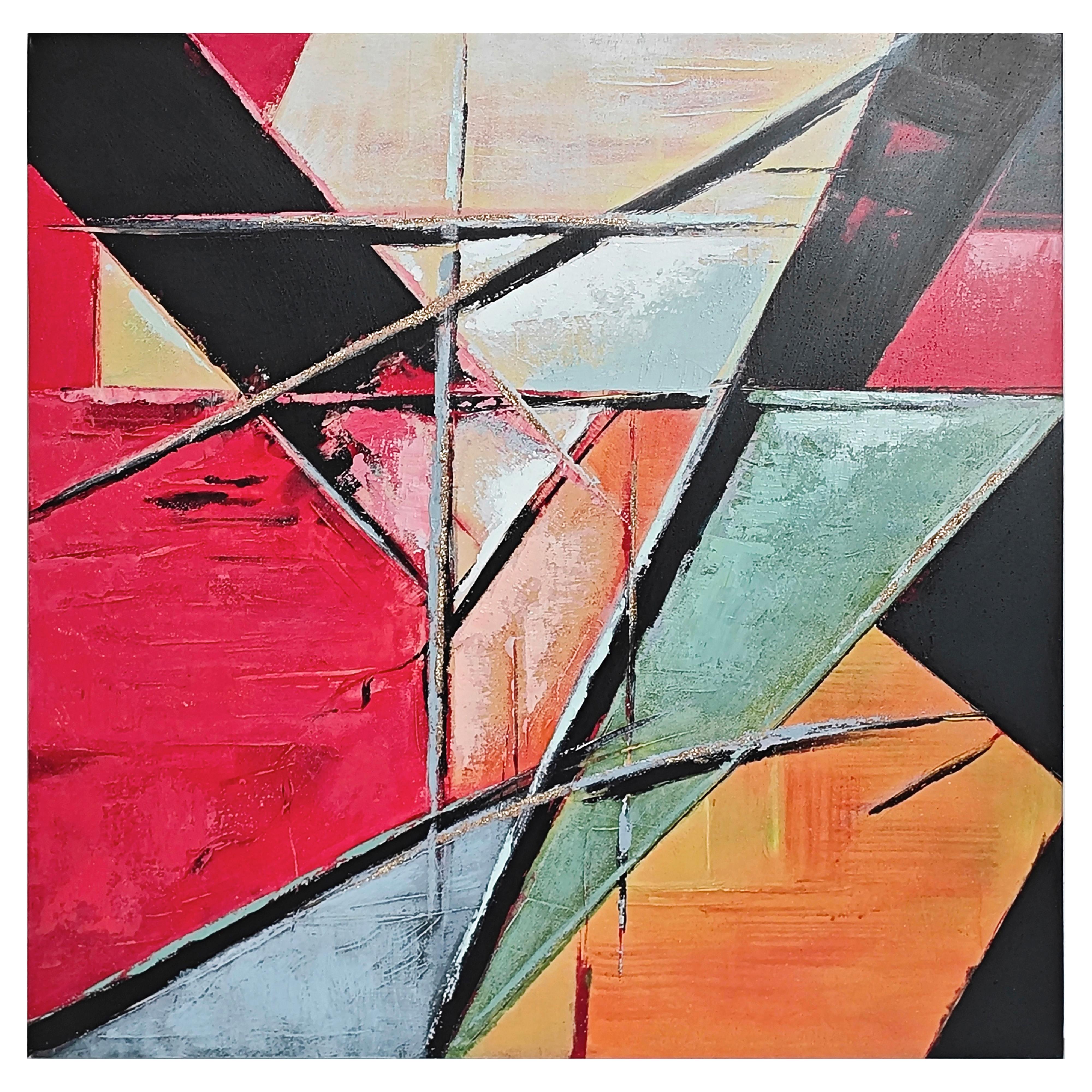 Slika Na Platnu Dilan - večbarvno, Moderno, tekstil/les (100/100/3cm) - Mömax