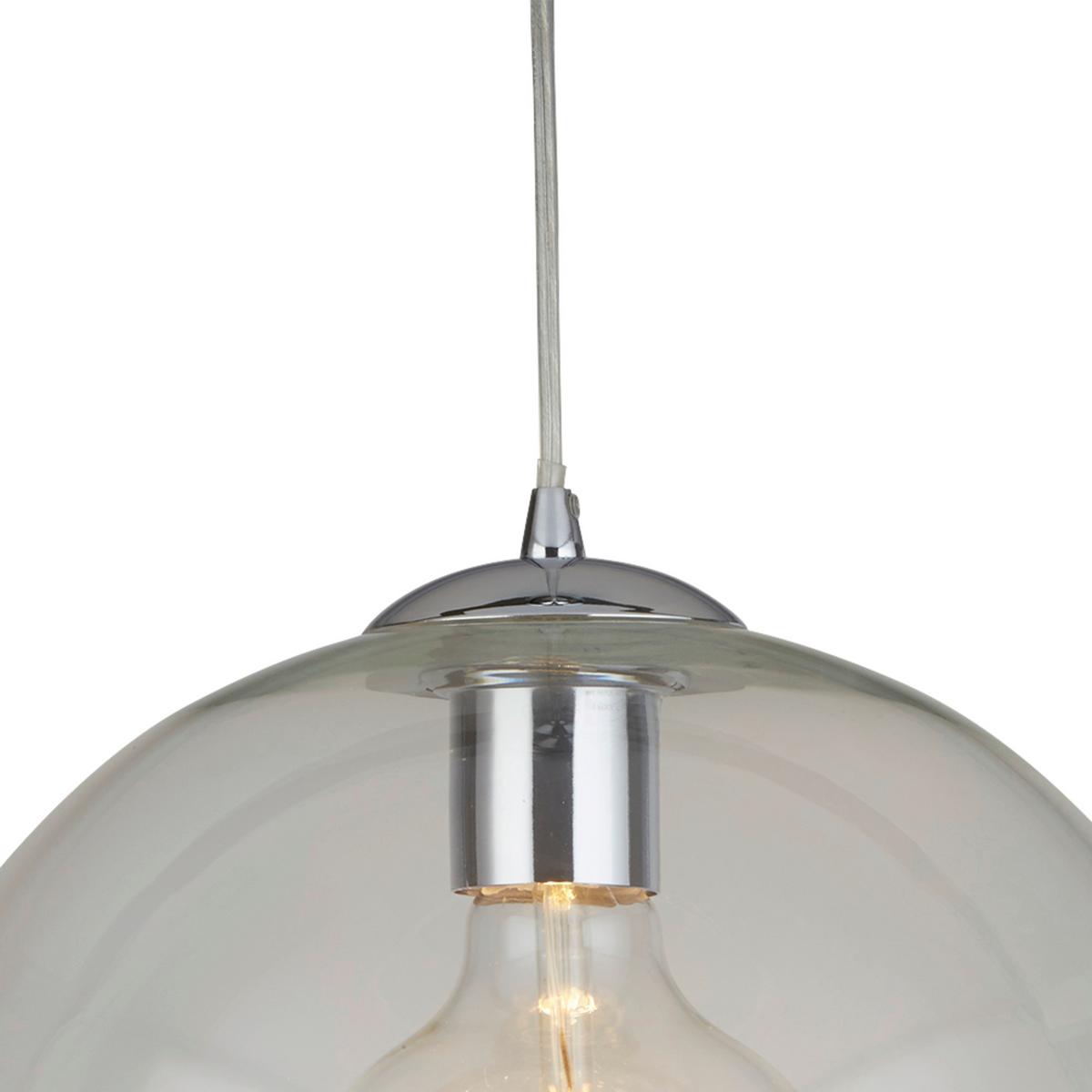Függőlámpa Balls 1632cl - krómszínű, Design, üveg/fém (30/120cm)