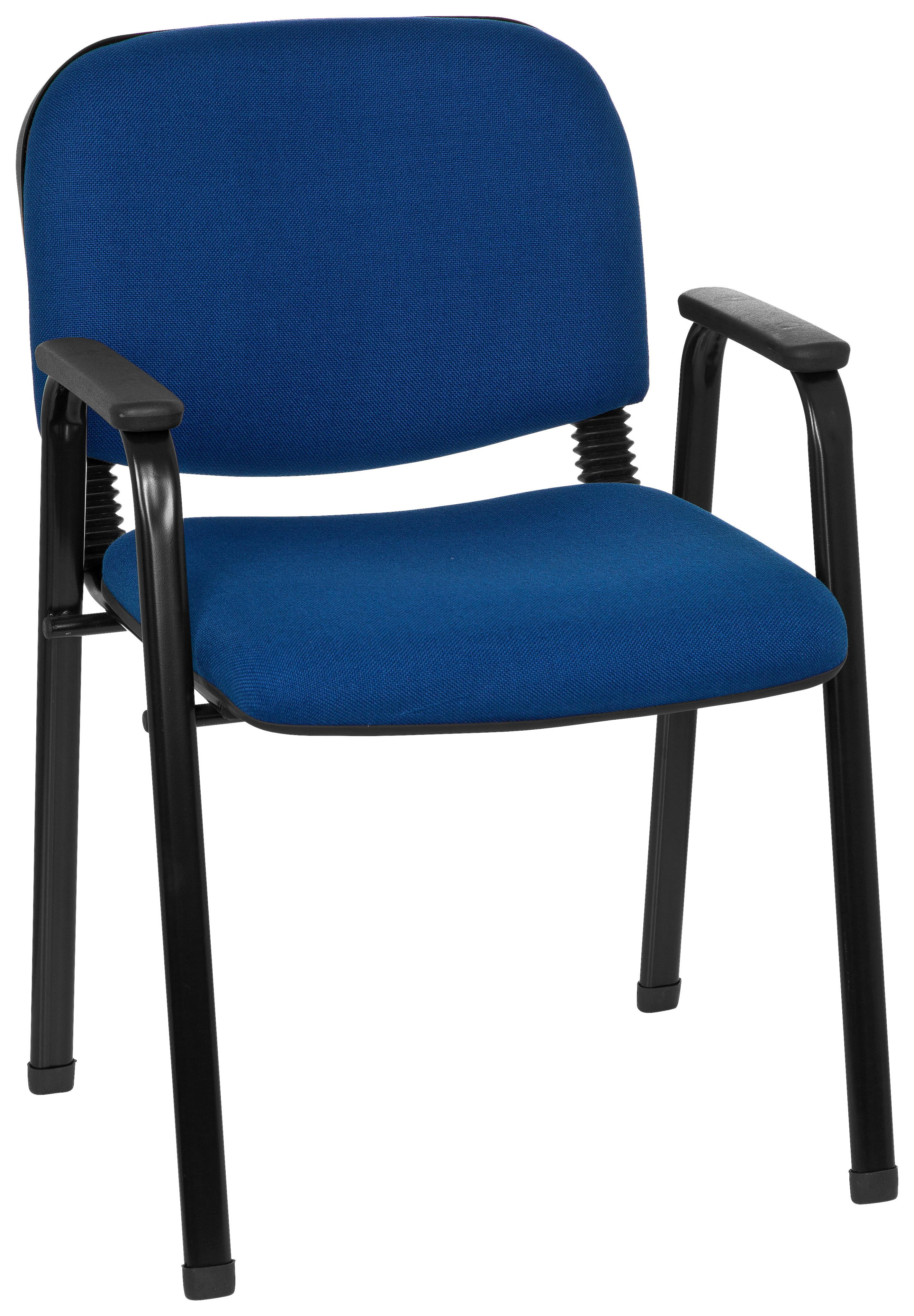 Konferenčni Stol Xt 650, Modra - modra/črna, Basics, kovina/tekstil (55/84/42cm) - MID.YOU