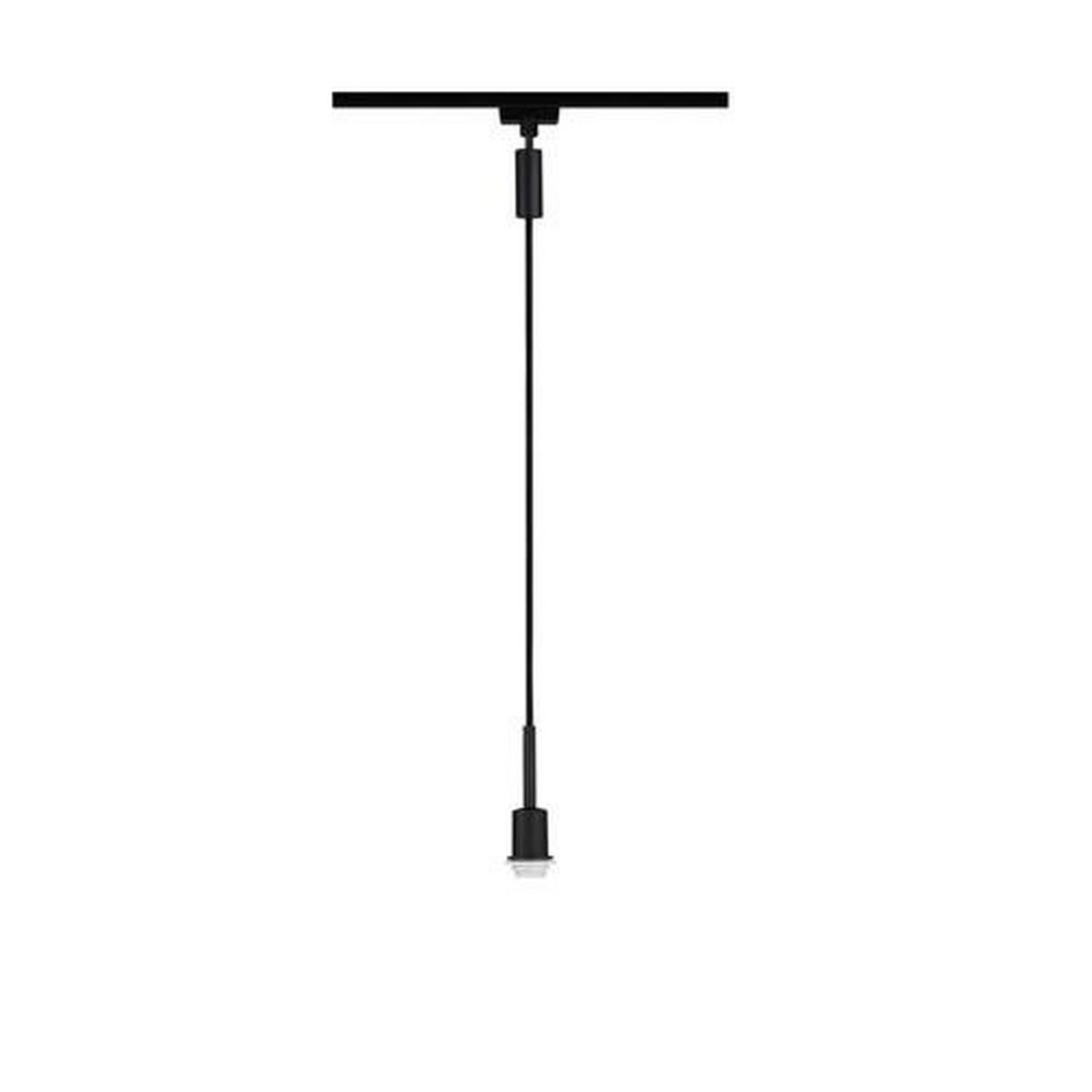 Schienensystem-Hängeleuchte Urail max. 20 Watt - Schwarz, Basics, Kunststoff/Metall (132cm) - Paulmann