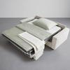 BÄDDSOFFA AGNETA -BASED- - beige/svart, Modern, metall/trä (200/83/97cm) - Based