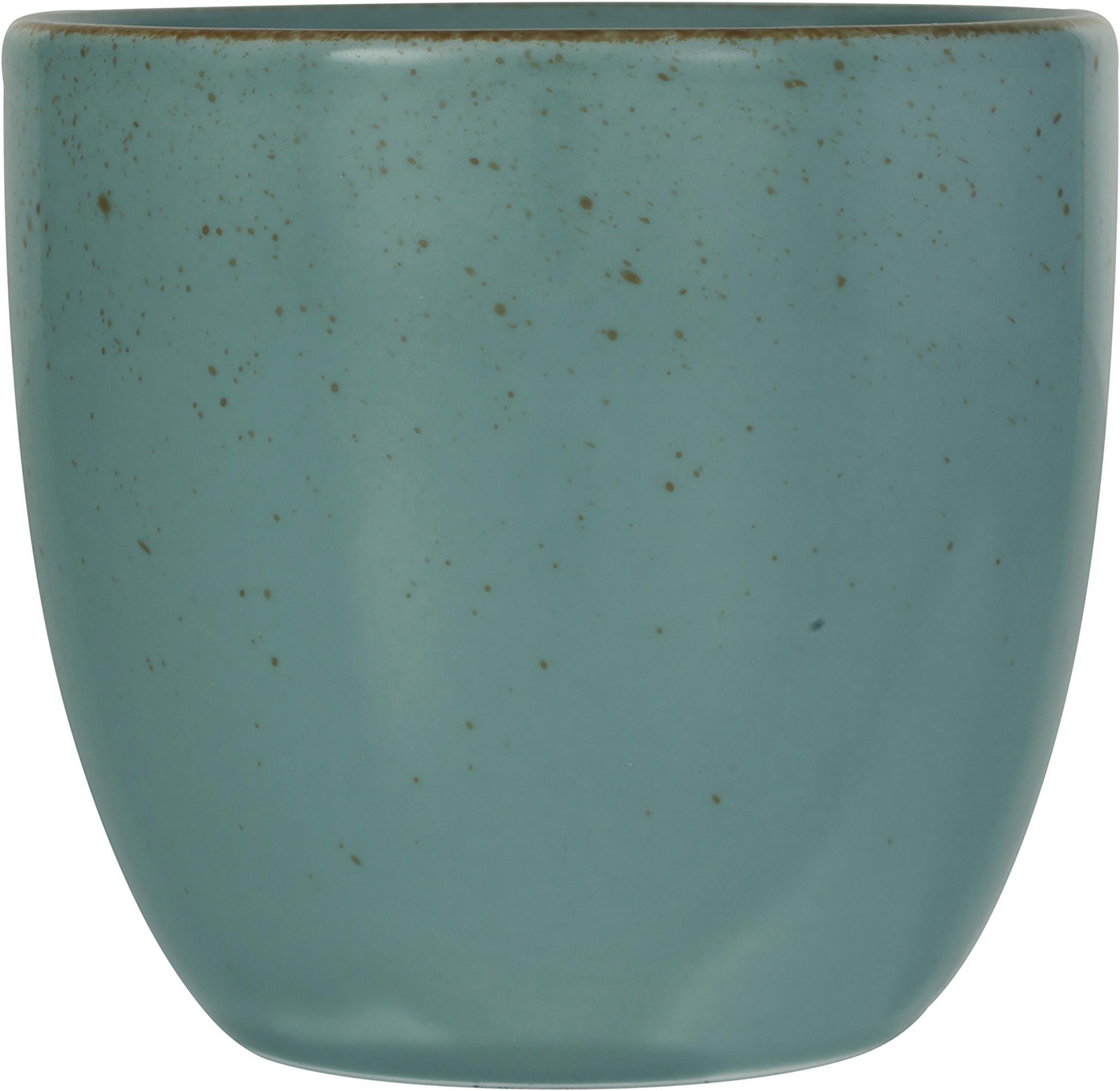 Kaffeebecher Capri aus Porzellan ca. 300ml - Grün, Modern, Keramik (9/9/8,5cm) - Premium Living