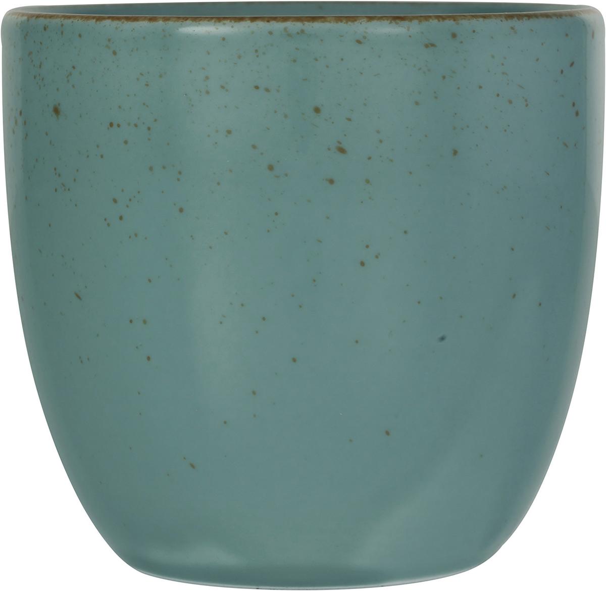 Kaffeebecher Capri aus Porzellan ca. 300ml - Grün, Modern, Keramik (9/9/8,5cm) - Premium Living