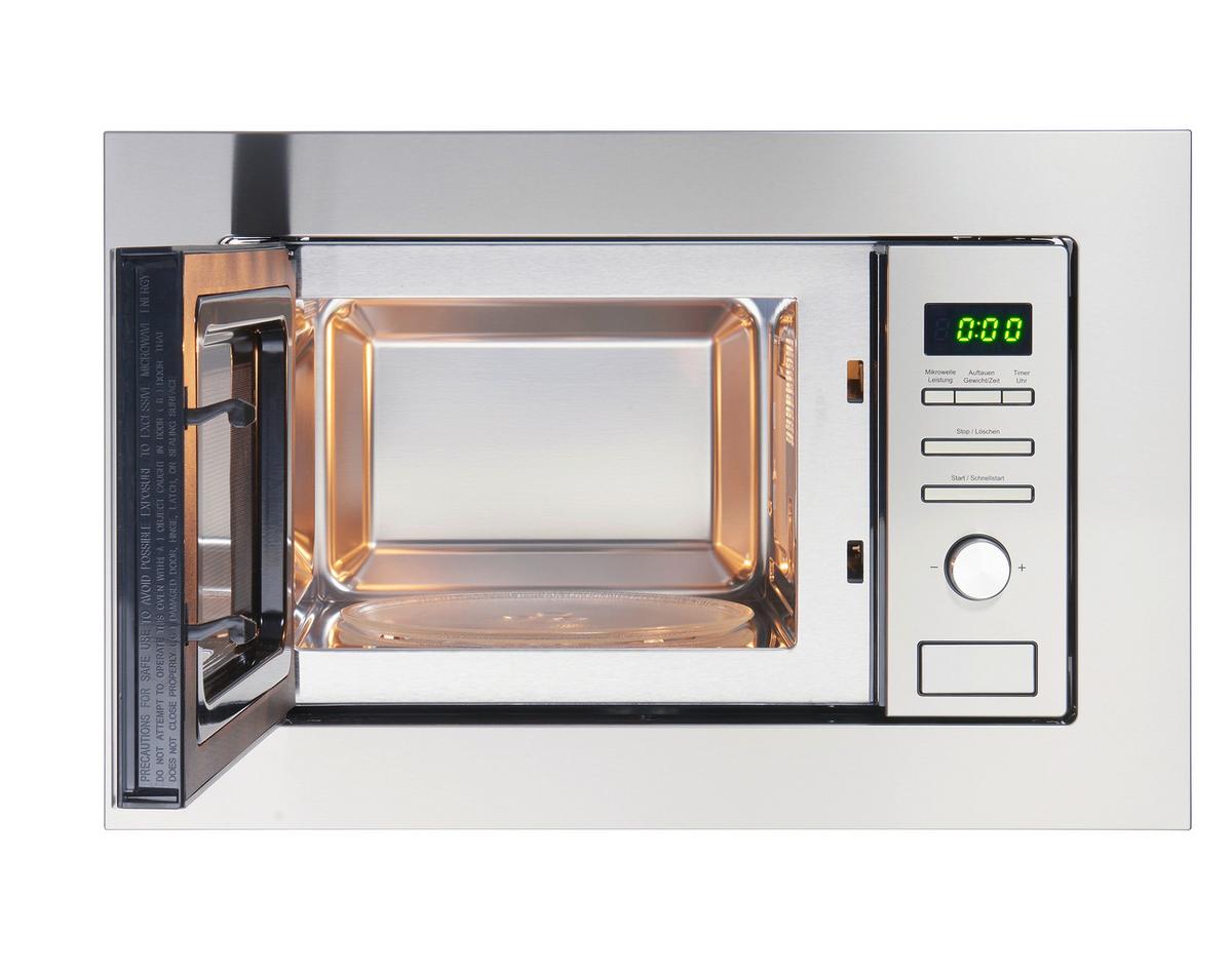 Einbaumikrowelle MW820-EBM - Edelstahlfarben, Trend, Glas/Metall (59,5/38,2/34,4cm) - PKM