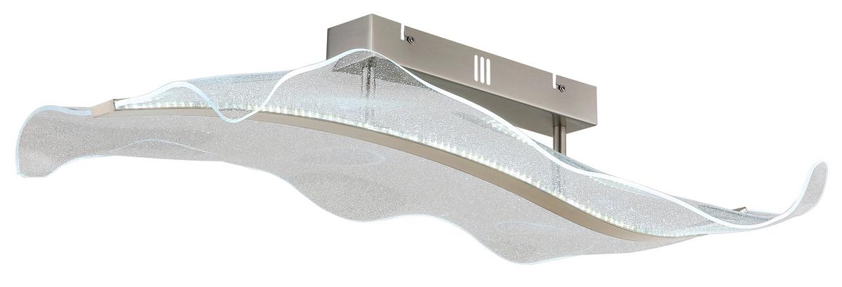 LED-DECKENLEUCHTE 68294D - Klar, Design, Kunststoff/Metall (80/30/18cm) - Globo