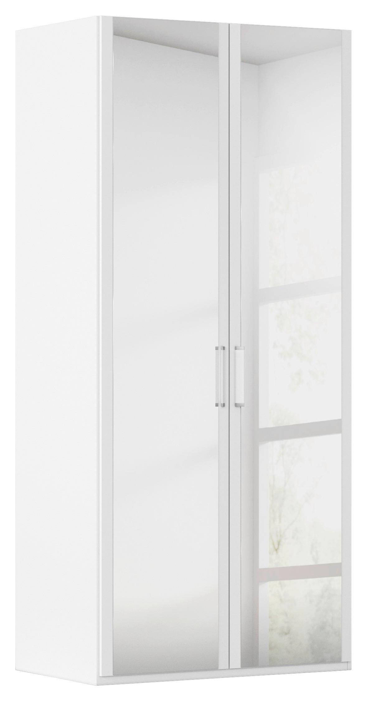 Omara S Klasičnimi Vrati Evelyn, Bela - bela, Design, umetna masa/steklo (101/223/60cm) - Novel
