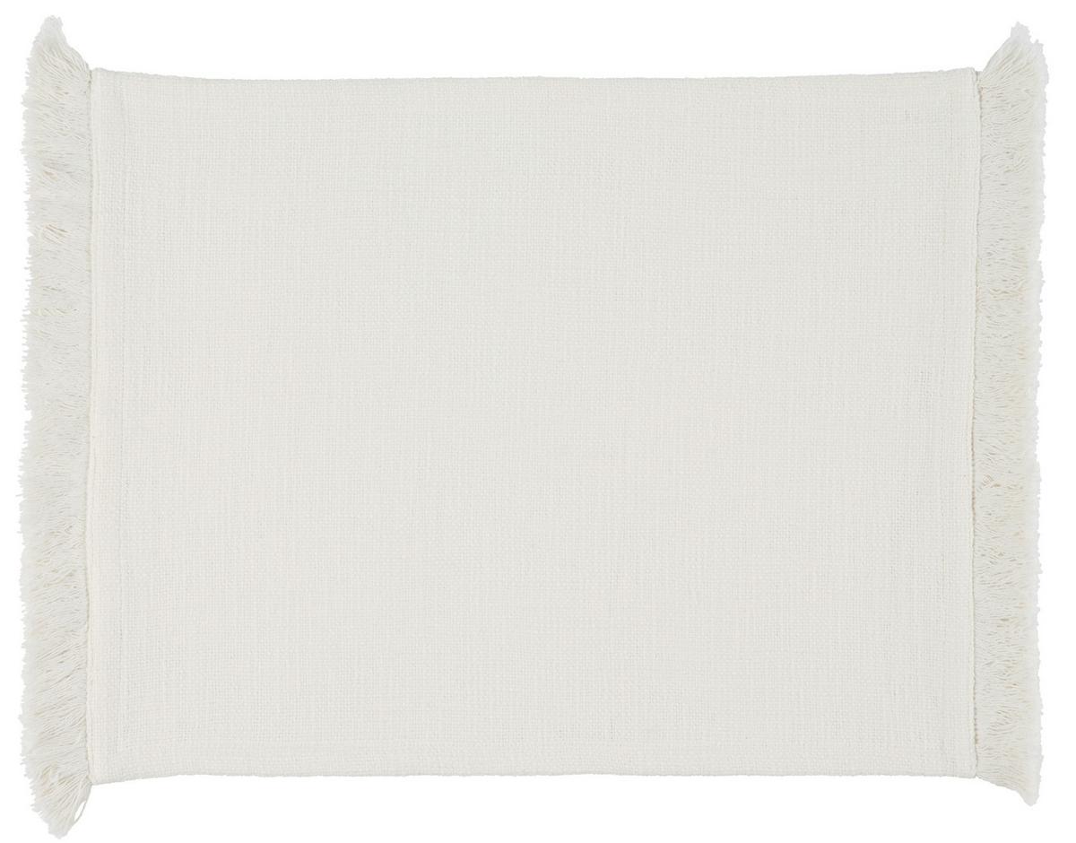 Tischset Pablo in Weiss ca. 35x45cm - Weiss, Modern, Textil (35/45cm) - Premium Living