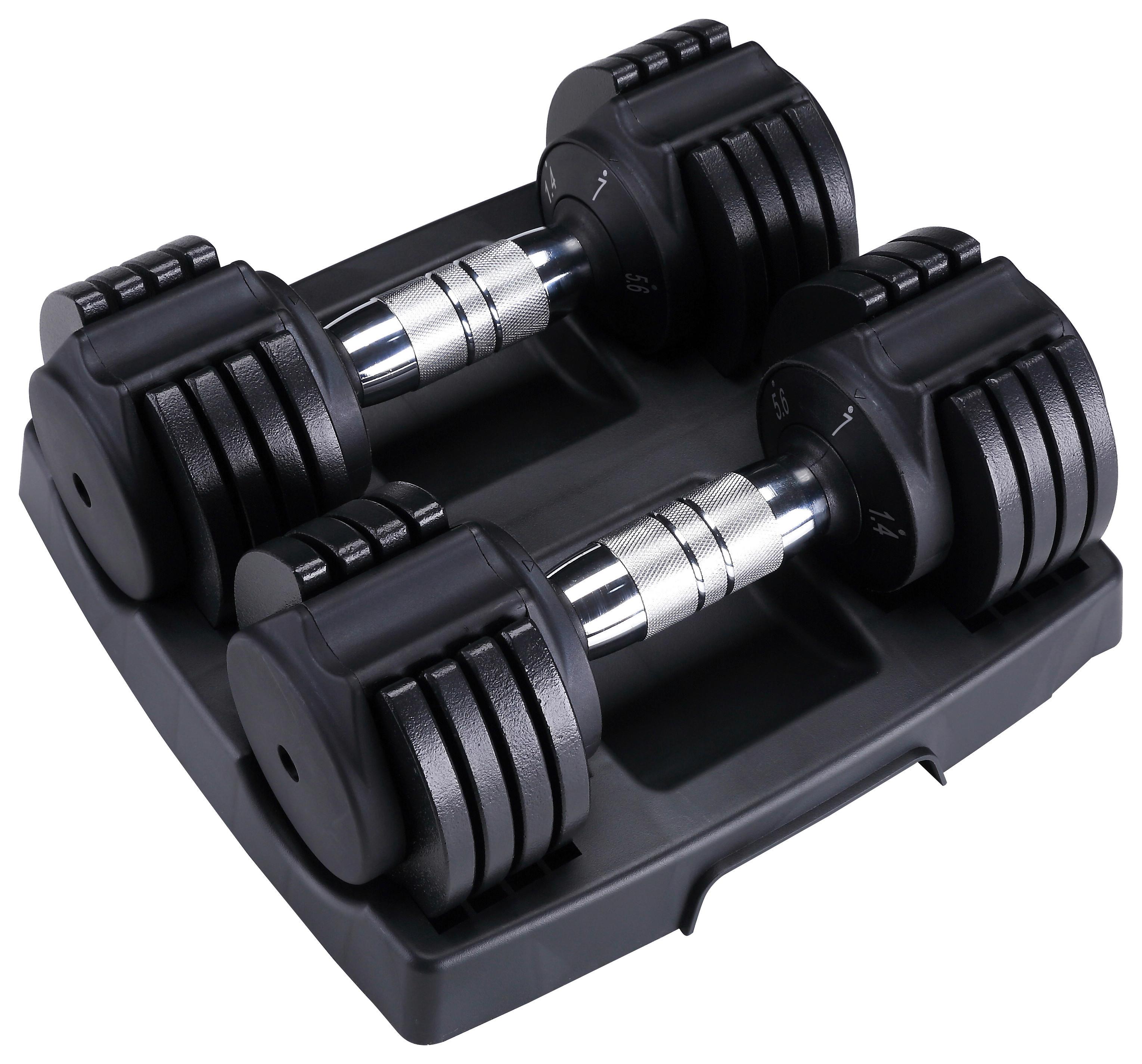 ZESTAW CIĘŻARKÓW VARIABLES HANTELSET VHS 15 - czarny, Konventionell, metal (14,6kg)